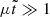 $ \mu\tilde{t}\gg 1 $