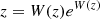 $$ \begin{aligned} z=W(z)e^{W(z)} \end{aligned} $$
