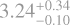 $\[3.24_{-0.10}^{+0.34}\]$