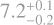 $\[7.2_{-0.2}^{+0.1}\]$