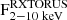 $ \rm F^{RXTORUS}_{2-10~keV} $