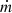 $ \dot{m} $