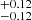 $ ^{+0.12}_{-0.12} $