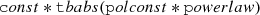 $$ \begin{aligned} \mathtt {const} *\mathtt {tbabs} (\mathtt {polconst} *\mathtt {powerlaw} ) \end{aligned} $$