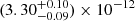 $ (3.30^{+0.10}_{-0.09}) \times 10^{-12} $