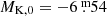 $ M_{\mathrm{K,0}}=-6{{\overset{\text{ m}}{.}}}54 $