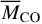 ${\bar M_{{\rm{CO}}}}$
