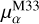 $\mu _\alpha ^{{\rm{M}}33}$