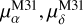 $\mu _\alpha ^{{\rm{M}}31},\mu _\delta ^{{\rm{M}}31}$