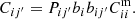 $$ \begin{aligned} C_{ij^{\prime }} = P_{ij^{\prime }} b_i b_{ij^{\prime }} C_{ii}^\mathrm{m}. \end{aligned} $$
