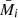 $ \bar{M}_i $