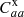 $ C_{aa}^{\mathrm{x}} $