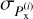 ${\sigma _{P_{\rm{x}}^{(i)}}}$