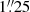 $ 1{{\overset{\prime\prime}{.}}}25 $