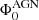 $ \Phi_{0}^{\mathrm{AGN}} $