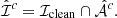 $$ \begin{aligned} \hat{\mathcal{I} }^c = \mathcal{I} _{\rm clean} \cap \hat{\mathcal{A} }^c. \end{aligned} $$