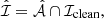 $$ \begin{aligned} \hat{\mathcal{I} }&= \hat{\mathcal{A} } \cap \mathcal{I} _{\rm clean} ,\end{aligned} $$