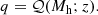 $$ \begin{aligned} q = \mathcal{Q} (M_{\rm h}; z). \end{aligned} $$