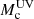 $ M_{\mathrm{c}}^{\mathrm{UV}} $