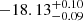 $ -18.13_{-0.09 }^{+0.10} $