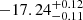 $ -17.24_{-0.11 }^{+0.12} $