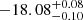 $ -18.08_{-0.10 }^{+0.08} $