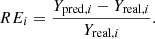 $$ \begin{aligned} RE_{i} = \frac{Y_{\mathrm{pred},i}-Y_{\mathrm{real},i}}{Y_{\mathrm{real},i}} .\end{aligned} $$