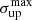 $ {\sigma^{{\mathrm{max}}}_{\mathrm{up}}} $