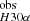 $ _{H30\alpha}^{\mathrm{obs}} $