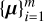 $\[\{\boldsymbol{\mu}\}_{i=1}^{m}\]$