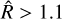$\[\hat{R}>1.1\]$