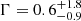 $ \Gamma=0.6^{+1.8}_{-0.9} $