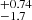 $ _{-1.7}^{+0.74} $