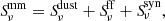 $$ \begin{aligned} {S\!}^\mathrm{mm}_{\nu }={S\!}^\mathrm{dust}_{\nu } + {S\!}^\mathrm{ff}_{\nu }+ {S\!}^\mathrm{syn}_{\nu }, \end{aligned} $$