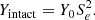 $$ \begin{aligned} Y_{\rm intact}=Y_0S_e^2 .\end{aligned} $$