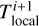 $T_{{\rm{local }}}^{i + 1}$