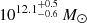 $ 10^{12.1^{+0.5}_{-0.6}}\,M_\odot $