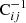 $ \text{ C}^{-1}_{ij} $