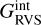 $G_{{\rm{RVS}}}^{{\mathop{\rm int}} }$