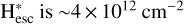 ${\rm{H}}_{{\rm{esc}}}^*{\rm{is}}\~4 \times {10^{12}}{\rm{c}}{{\rm{m}}^{ - 2}}$