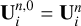 $\[\mathbf{U}_{i}^{n, 0}=\mathbf{U}_{i}^{n}\]$