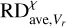 $\[\mathrm{RD}_{\text {ave}, V_{r}}^{\chi}\]$