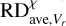 $\[\mathrm{RD}_{\text {ave}, V_{r}}^{\chi}\]$