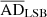 $ \overline{\mathrm{AD}}_{\mathrm{LSB}} $