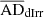 $ \overline{\mathrm{AD}}_{\mathrm{dIrr}} $