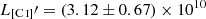 $ L_\mathrm{[C\,\textsc{i}]}{\prime}=(3.12\pm0.67)\times10^{10} $