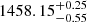 $ 1458.15^{+0.25}_{-0.55} $