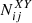 $ N^{XY}_{ij} $