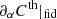 $ \partial_\alpha {\sf}{C}^{\mathrm{th}}|_{\mathrm{fid}} $