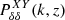 $ P^{XY}_{\delta\delta}(k,z) $